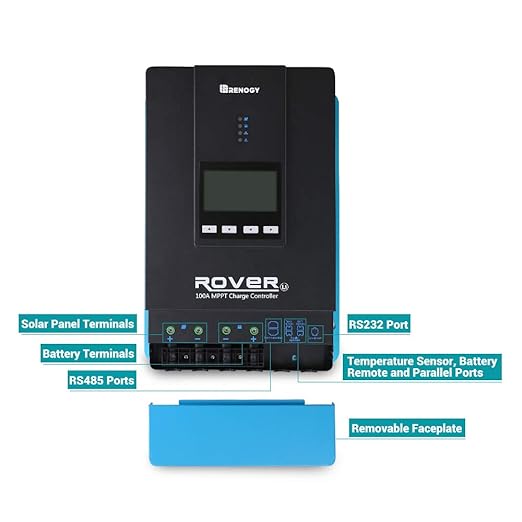 Renogy 100A 12V/24V/36V/48V DC Input MPPT Solar Charge Controller Auto