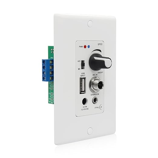 PNWCZ in Wall Audio Control Amplifier Receiver Compatible