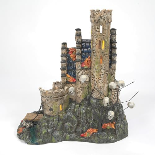 Department 56 Snow Village Halloween Castle Calvaria Lit Building, 10.28 Inch, Multicolor