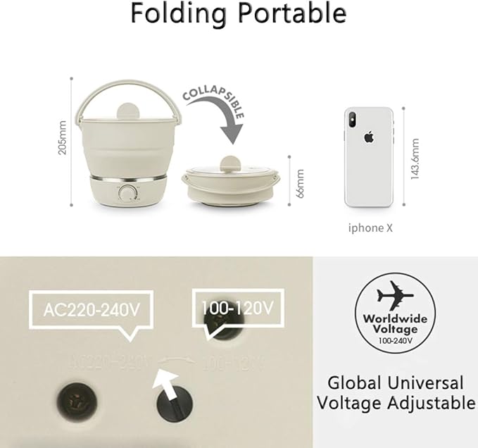 Drizzle Foldable Electric Cooker Travel Hot Pot