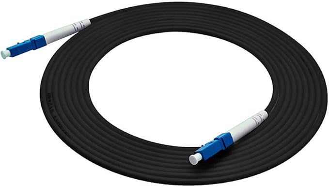 Jeirdus 100M LC to LC Outdoor Armored Simplex SM Fiber Optic Cable Jumper