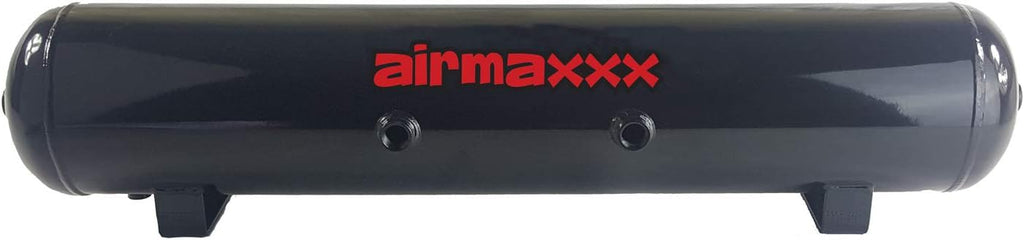 5 Gallon Steel Air Tank – 7 Port Black Powder Coat 200 PSI
