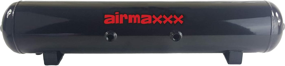 5 Gallon Steel Air Tank – 7 Port Black Powder Coat 200 PSI