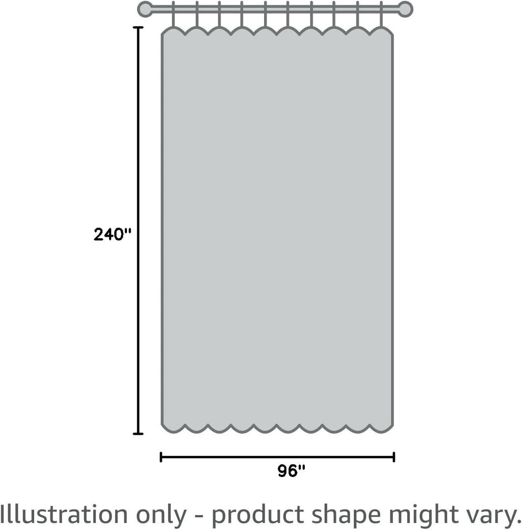 NICETOWN Verical Blinds for Living Room Bedroom Dining Sunroom Basement Wall Divider, Room Dividers Space Screens Partitions, Extra Large Blackout Curtain (1 Pack, 20ft Wide x 8ft Long, Grey)