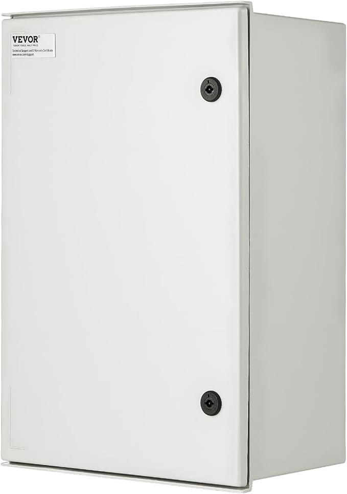 VEVOR Fiberglass Enclosure 23.6 x 15.7 x 9.1 Electrical Enclosure Box NEMA 3X
