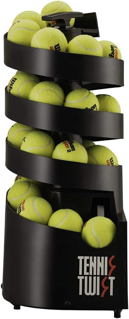 Sports Tutor Tennis Twist. Tennis Ball Machine - for Beginners. Battery Powered. Adjustable Toss. Made in USA by #1 Tennis Machine Company