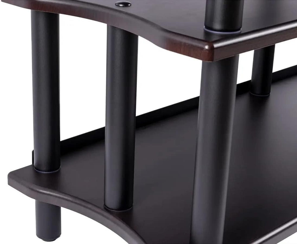 Monolith by Monoprice Heavy Duty Double-Wide 3-Tier AV Stand 47.2 inch Wide E...
