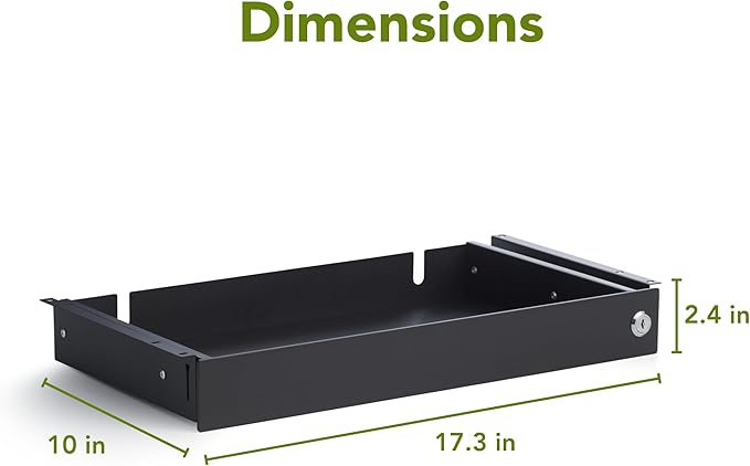 PERFECT POSTURE Max Under Desk Storage Drawer – Large Desk Drawer