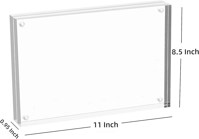 Meetu Acrylic Picture Frame 8.5x11 (2 Pack)