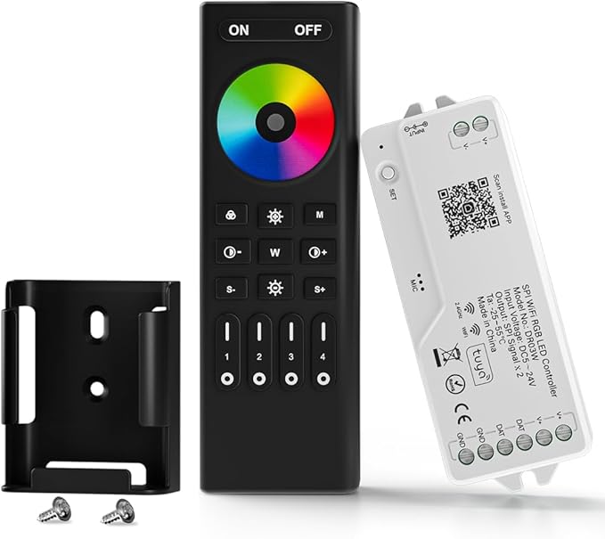 BTF-LIGHTING 2.4G WiFi DR03W RGB SPI Controller RC03RF RF Remote Tuya APP/Smart