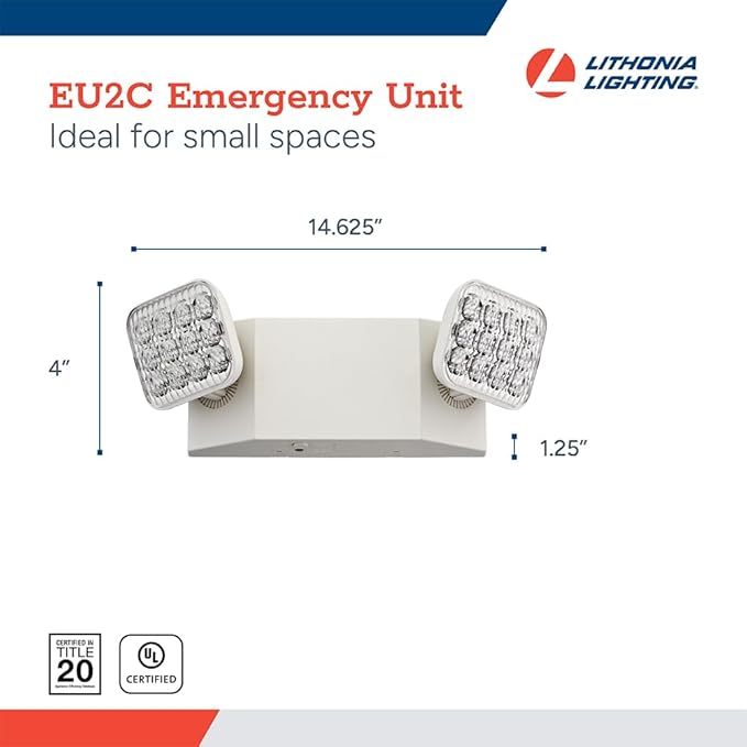 Lithonia Lighting Basics LED Emergency Light, Emergency Lighting (4Pk)