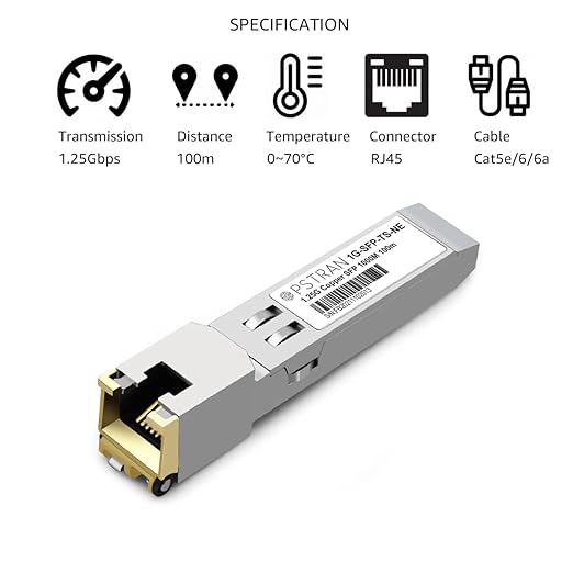 OPSTRAN 1000BASE-T SFP RJ45 Copper Transceiver Module Compatible (4 Pack)