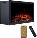 Modern Ember Highmark Traditional 33 Inch Built-in Smart Electric Fireplace