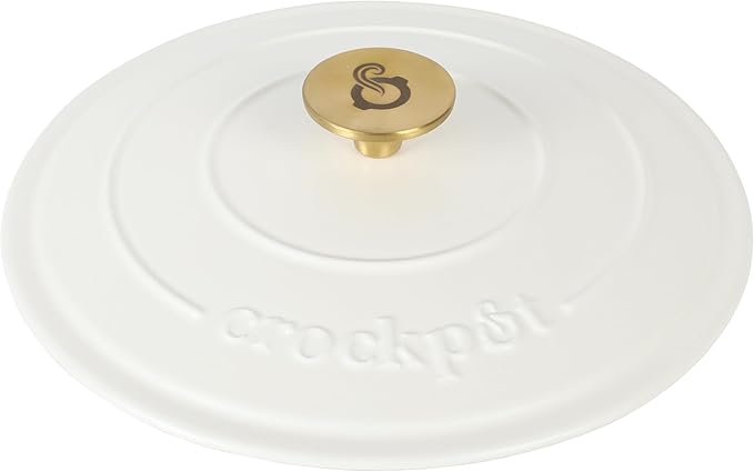 Crock-Pot Artisan 7-Quart Round Dutch Oven – Matte Linen White