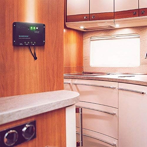 Renogy Wanderer Li 30A 12V PWM Negative Ground Solar Charge Controller Solar