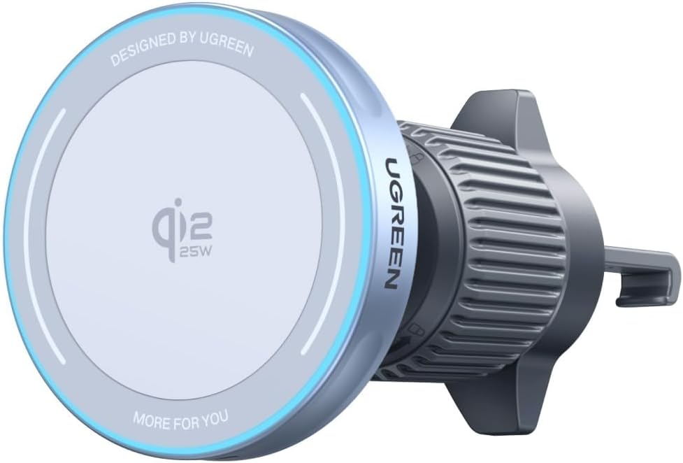 UGREEN MagFlow 25W Qi2.2 MagSafe Compatible Wireless Car Charger