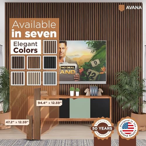 avana acoustic wood wall panels – 47.2 x on a desk or shelf