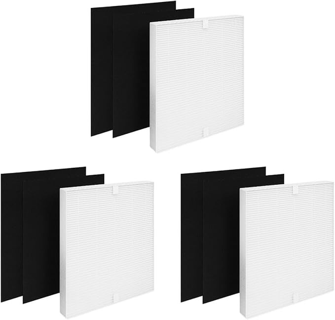 Nispira True HEPA Filter Replacement Set Compatible
