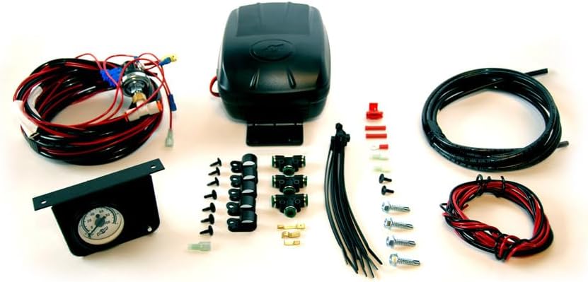air lift load controller ii on-board air compressor, front angle view