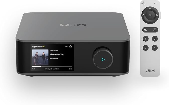 WiiM Amp Ultra with Voice Remote 2 | 100W Streaming Amplifier with Premium ESS