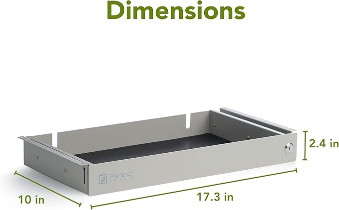 PERFECT POSTURE Max Under Desk Storage Drawer – Large Desk Drawer