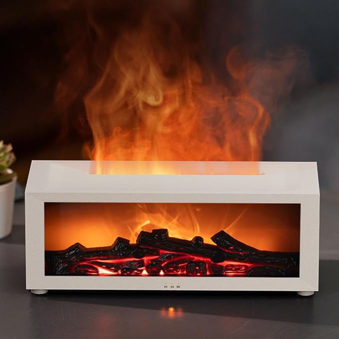 Essential Oil Diffuser, Fireplace Flame Oil Diffuser