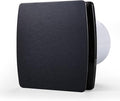 Zeyzer Black Bathroom Fan 110 CFM 1.0 Sone 5.9" Duct Square Ceiling or Wall