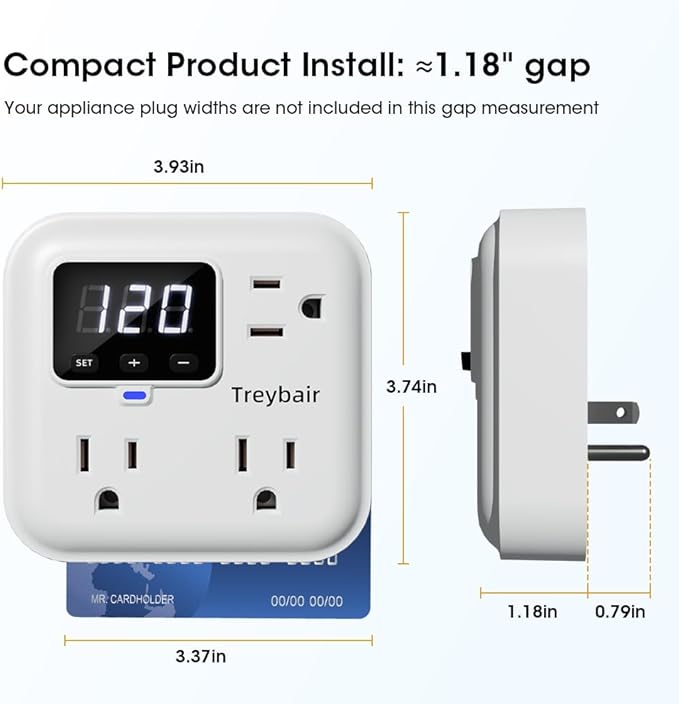 Surge Protector 3-Outlet Power Strip