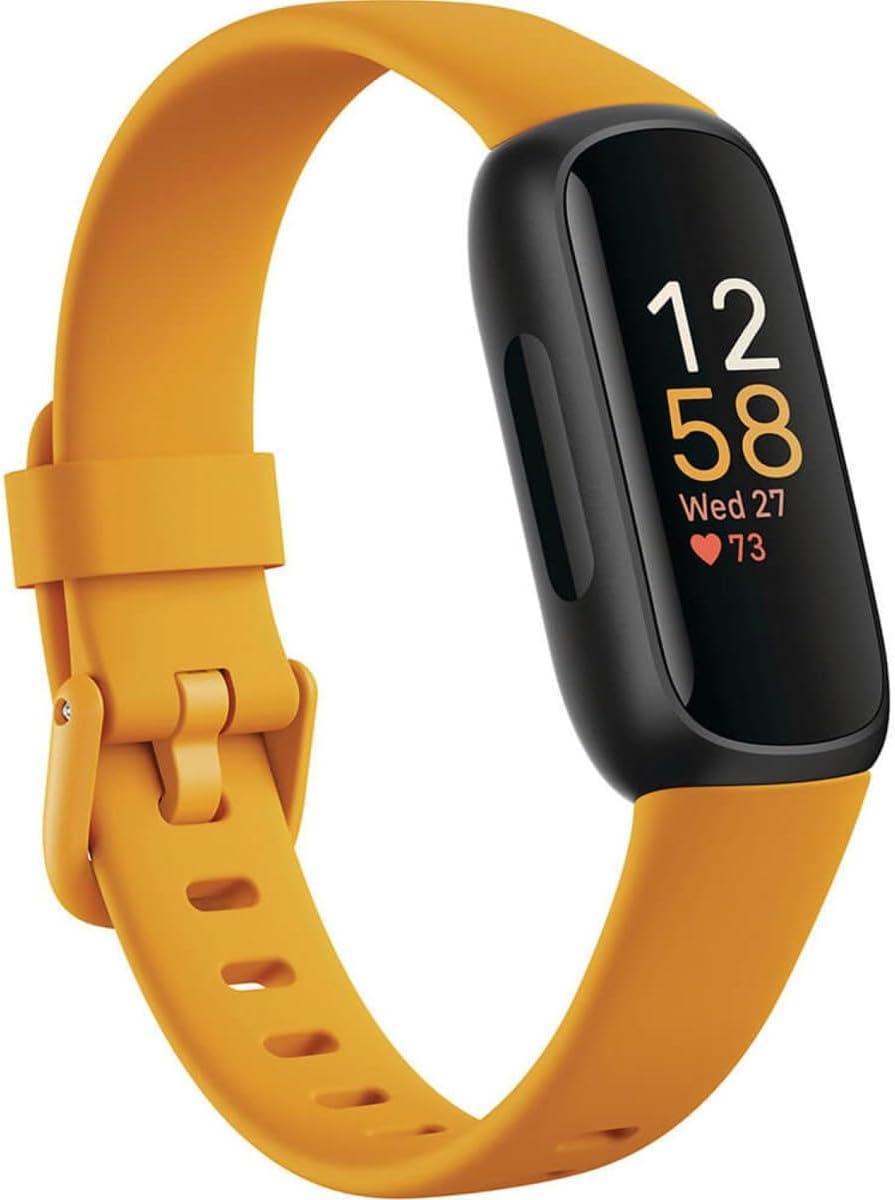 fitbit inspire 3 health &-fitness-tracker with stress management, close-up detail