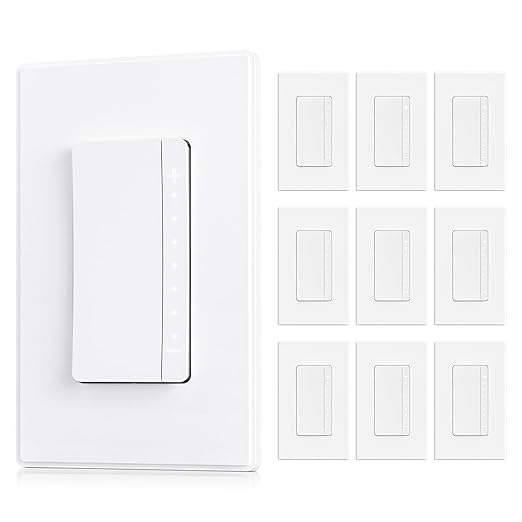 ELEGRP Dimmer Switch, Digital Dimmer Light Switch (10 Pack)