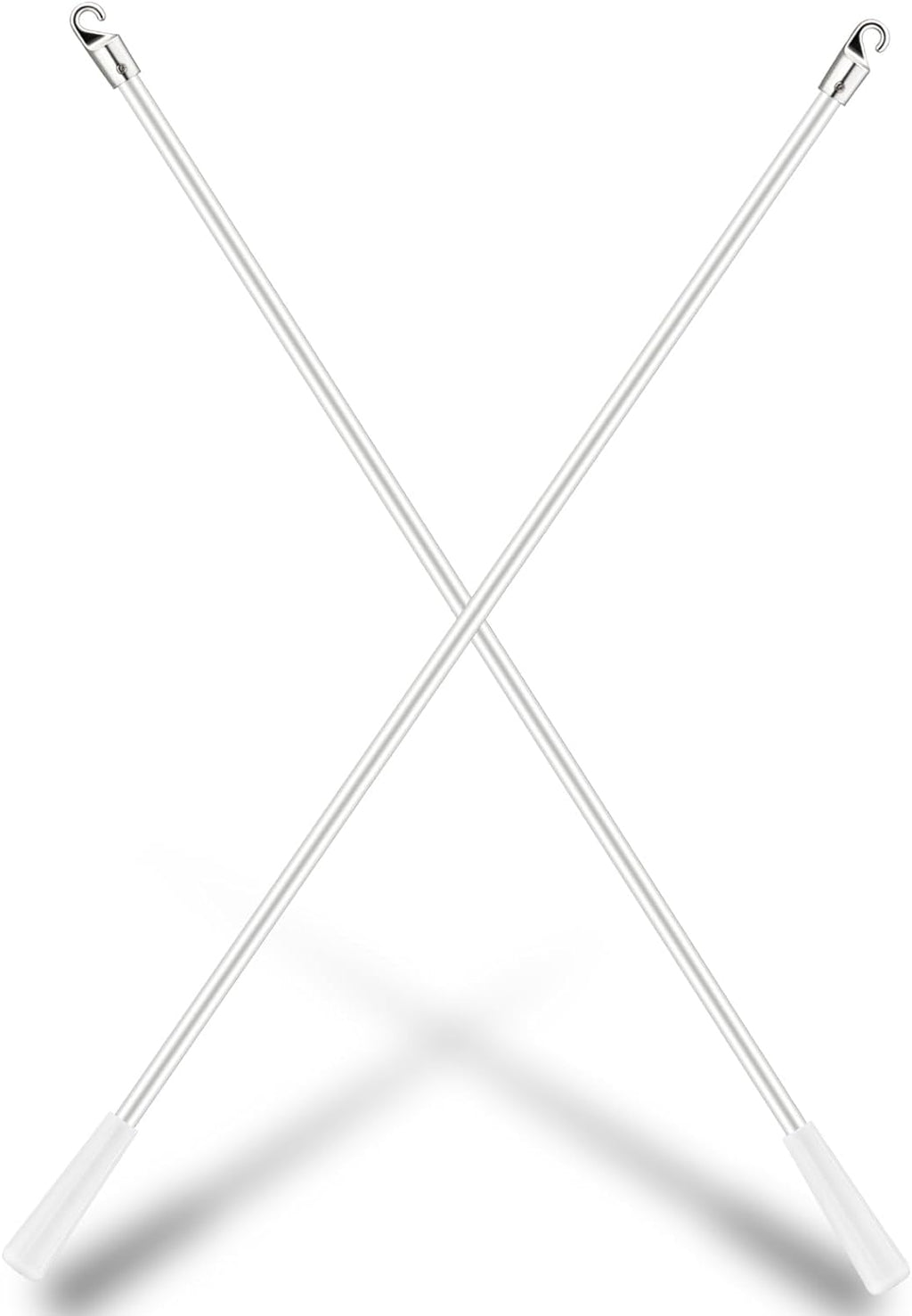 JUYO VONSAN Blinds Wand Fiberglass Vertical Blinds Replacement Parts with Hook Extra Long Blind Tilt Wand (2, 60 Inch in Length)