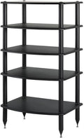 Pangea Audio Vulcan Five Shelf Audio Rack, Media Stand, and Components Cabinet 5 Shelf Carbon