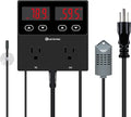 KETOTEK Digital Temperature and Humidity Controller Outlet, Reptile Thermostat