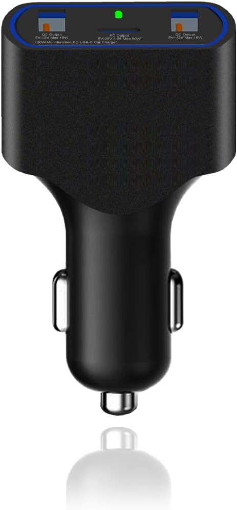 batpower high power delivery 120w usb-c laptop car on a desk or shelf