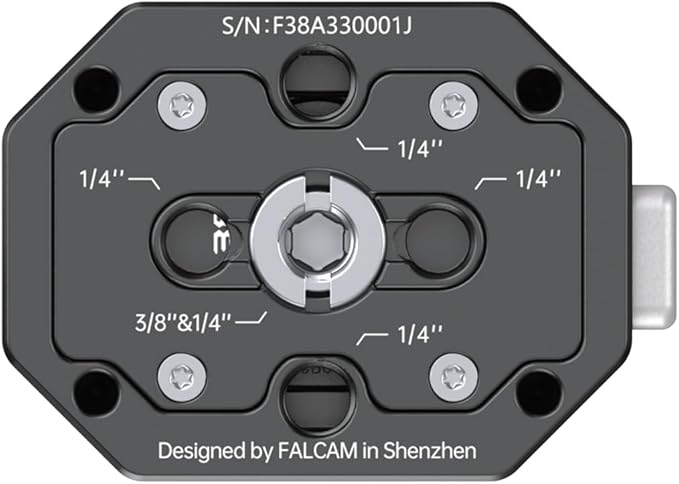 FALCAM F38 Quick Release Kit V2, Quick Release System, Base and Plate