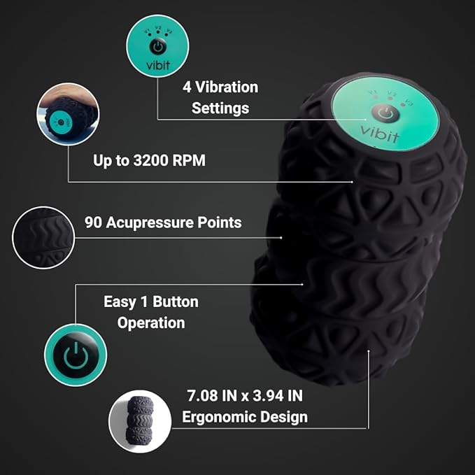 Vibit - Vibrating Massager for Plantar Fasciitis, Pain Relief and Sciatica