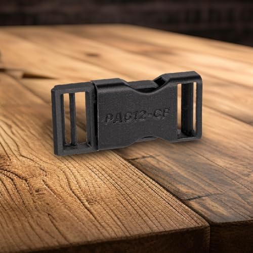 Polymaker Fiberon PA612-CF15 Carbon Fiber Nylon Filament 1.75mm, Black, 0.5kg