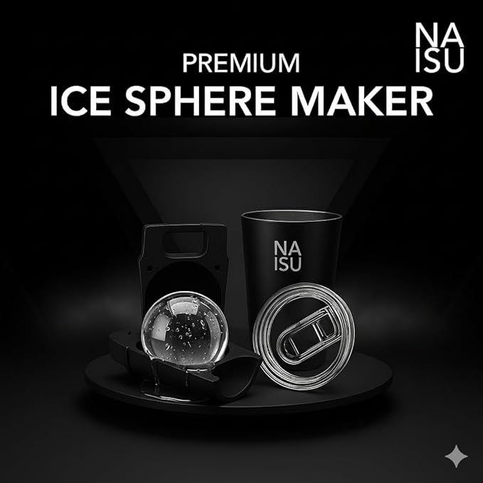 Large 2.56″ Clear Ice Ball Maker NAISU N1 Surgical grade 304 Stainless Steel