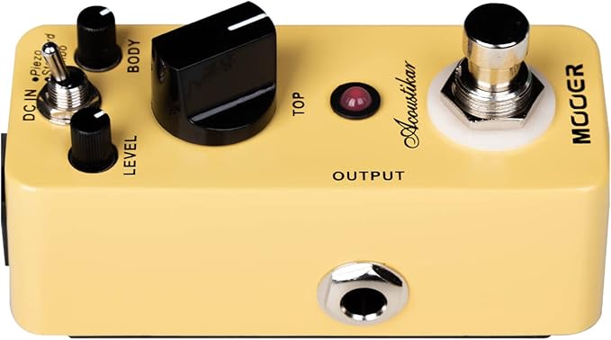MOOER Acoustikar Acoustic Guitar Pedal Simulator Pedal, 3 Modes