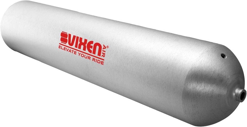 Vixen Air 5 Gallon Seamless Aluminum Air Tank 200 PSI, 9 Ports VXT5000SA For ...