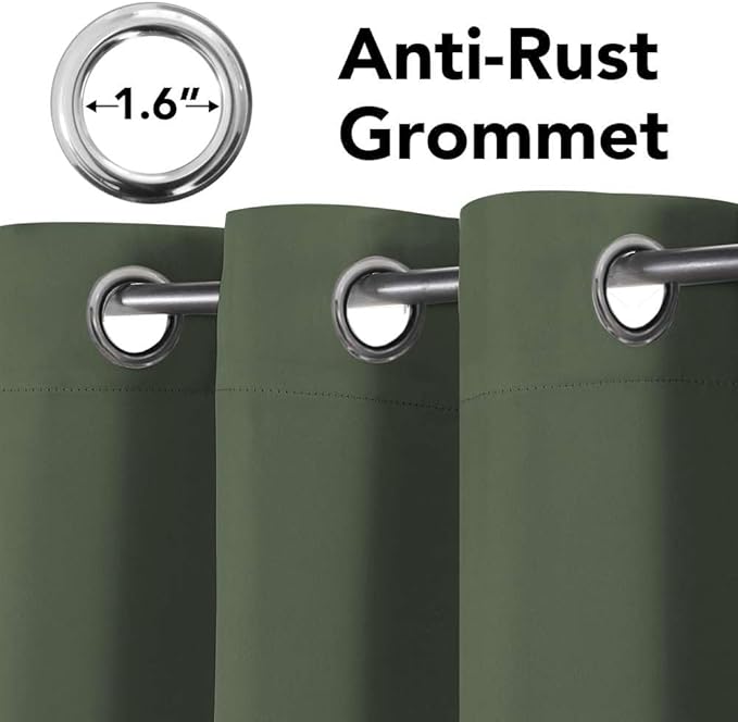 H.VERSAILTEX Ultra Soft Microfiber Thermal Insulated Antique Copper Grommet (Set of 2)