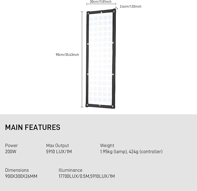 GVM Z200B Flexible LED Light Panel
