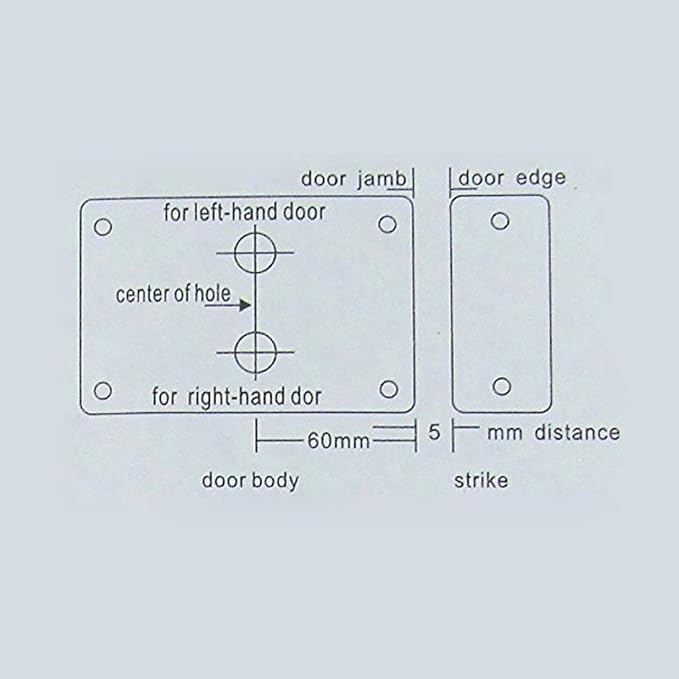 AMOCAM Electric Electronic Door Lock 6pcs Computerized Doted Keys DC 12V
