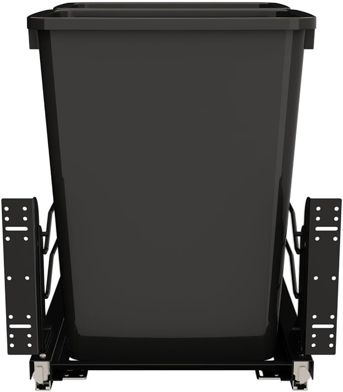Rev-A-Shelf 35 Qt Double Pullout Under Cabinet Kitchen Trash Cans w/Soft-Close