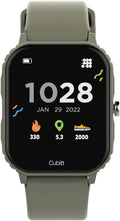 Cubitt Teens Smartwatch, 1.85” Touchscreen Fitness Tracker – Forest Green