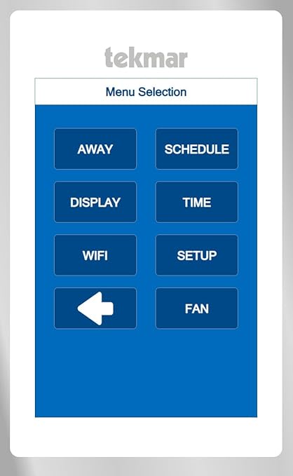 tekmar Invita Wi-Fi Thermostat | 2-Wire, Energy Star Approved, 2-Stage Cool