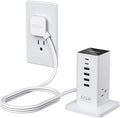 USB Charging Station for Multiple Devices PD 65W, TESSAN 9-in-1 USB C Charger