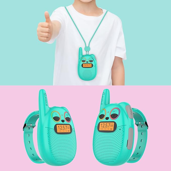 Qniglo Walkie Talkies for Kids Rechargeable, Christmas Birthday Gifts for Boys
