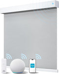 Smart Roller Shades for Windows, Alexa Blackout Motorized Blinds