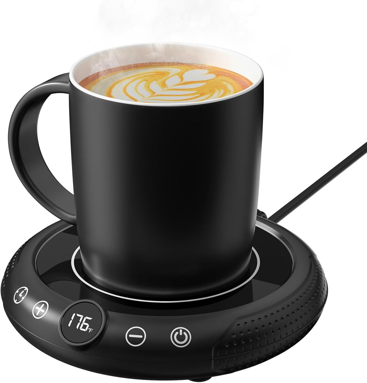 Coffee Mug Warmer with Mug Set - Cup Warmer for Desk Auto Shut Off, Smart Electric Beverage Heater for Coffee, Tea, Water, Milk and Coco, 8 Temperature Settings & 1-12H Timer, Gifts for Coffee Lovers